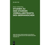 Robert Hinderli Studien Zu Den Starken Verbalabstrakta Des Ge (Copertina rigida)