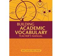 Robert J. Marzano Debra J. Pickering Building Academic Vocabulary (Tascabile)