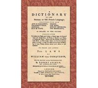 Robert Kelham A Dictionary of the Norman or Old French Langua (Copertina rigida)