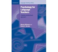 Robert L. Burden Marion Williams Psychology for Language Teachers (Tascabile)
