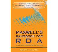 Robert L. Maxwell Maxwell's Handbook for RDA (Tascabile)