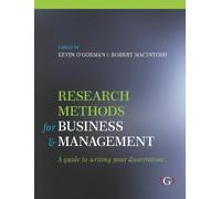 Robert MacIntosh Kevin D O'G Research Methods for Business and Manag (Tascabile)