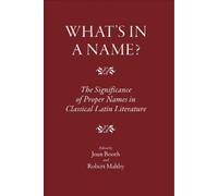 Robert Maltby What's in a Name? (Copertina rigida) Roman World