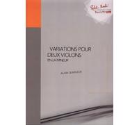 ROBERT MARTIN QUERLEUX A. - VARIATIONS POUR DEUX VIOLONS EN LA MINEUR
