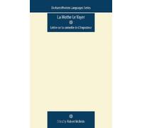 Robert McBride La Mothe Le Vayer (Tascabile) Durham Modern Languages Series