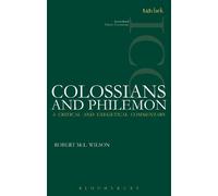 Robert McL Wilson Colossians and Philemon (ICC) (Tascabile)
