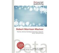 Robert Morrison MacIver: Toennies, American Sociological Association, Howard P. Becker, Reinhard Bendix