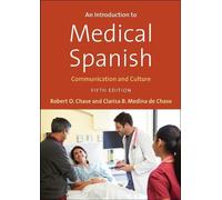 Robert O. Chase Clarisa B. Medina de An Introduction to Medical Sp (Tascabile)