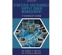 Robert P. Sroufe Steven A. Strategic Sustainable Supply Chain Mana (Tascabile)