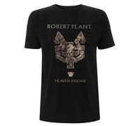 Robert Plant Heaven Knows Black autorizzato Uomo maglietta