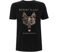 Robert Plant T-Shirt Heaven Knows da Uomo in Nero