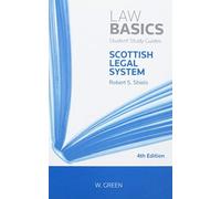 Robert S Shiels Scottish Legal System LawBasics (Tascabile)