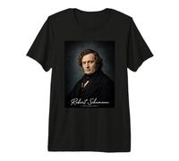 Robert Schumann Compositore Pianista Maglietta Premium