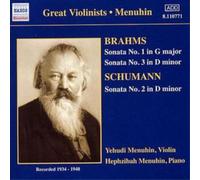 Robert Schumann Sonata No. 1, Sonata No.3/sonata No. 2 (Menuhin) (CD) Album