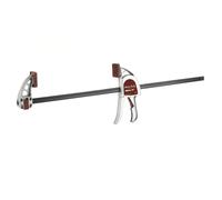 Robert Sorby Select Morsetto Professionale a Barra a Una Mano da 24" 600 mm, Serraggio Rapido e Divaricatore, Forza di Serraggio 300 kgf, Corpo in Alluminio, Profondità 85 mm, Impugnatura Soft Grip