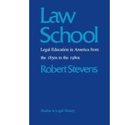 Robert Stevens Law School (Tascabile) Studies in Legal History