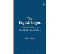 Robert Stevens The English Judges (Copertina rigida)