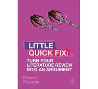 Robert Thomas Turn Your Literature Review Into An Argument (Tascabile)