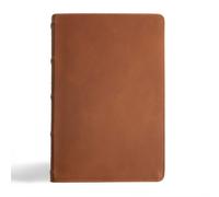Robert Wolgemut CSB Men's Daily Bible, Brown Genuine Leat (Rilegato in ecopelle)