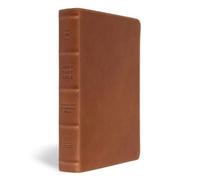 Robert Wolgemut CSB Men's Daily Bible, Brown Genuine Leat (Rilegato in ecopelle)