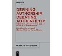 Roberta Berardi Defining Authorship, Debating Authenticity (Copertina rigida)
