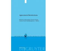 Roberta D'Alessandro Agreement Restrictions (Copertina rigida)