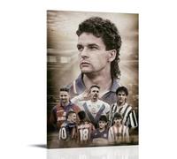 Roberto Baggio Football Player Fan Art Group - Stampa da parete moderna per camera familiare, 20 x 30 pollici (50 x 75 cm)