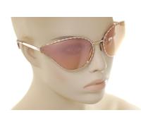 Roberto Cavalli 1124 33G Occhiali Da Sole Cat Eye Oversize Oro Rosa Specchio