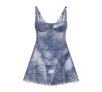 Roberto Cavalli - Abito Corto in Cotone - - Dresses - Donna - Blu - M
