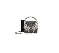 Roberto Cavalli, ,Bags ,Donna ,Nero ,ONE SIZE Sequin Tiger Phone Case