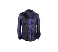 Roberto Cavalli, ,Blouses & Shirts ,Donna ,Viola ,S Camicia in Seta con Stampa Serpente