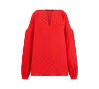 Roberto Cavalli - Blusa in Seta con Stampa RC - - Blouses & Shirts - Donna - Rosso - M