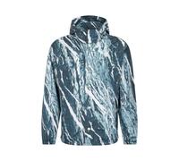 Roberto Cavalli - Bomber Stampato Marmo Con Cappuccio Elegante - - Jackets - Uomo - Blu - L