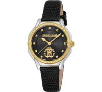 Roberto Cavalli by Franck Muller Orologio Analogico al Quarzo Donna con Cinturino in Pelle RV1L225L0031