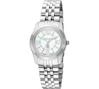 Roberto Cavalli by Franck Muller - Orologio da polso da donna al quarzo Moda bracciale e cassa in Acciaio INOX di colore Grigio display analogico bianco - RV1L191M0041