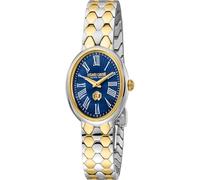 Roberto Cavalli by Franck Muller - Orologio da polso da donna al quarzo Moda bracciale e cassa in Acciaio INOX di colore Oro display analogico blu - RV1L196M0081