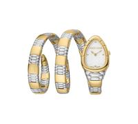 Roberto Cavalli by Franck Muller - Orologio da polso da donna al quarzo Moda bracciale e cassa in Acciaio INOX di colore Oro display analogico grigio - RV1L186M0051