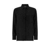 Roberto Cavalli - Camicia in misto seta con monogramma RC - - Blouses & Shirts - Donna - Nero - L