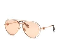 Roberto Cavalli Donna Roberto Cavalli SRC032M 8FCG Occhiali da sole Metallo Oro Rosa Pilot Specchiate Specchiato