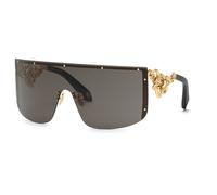 Roberto Cavalli Src015m Woman Sunglasses Oro Smoke / CAT3 Donna