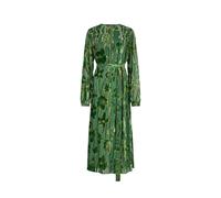 Roberto Cavalli, ,Dresses ,Donna ,Verde ,XS Green Velvet Devoré Midi Dress