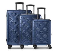 Roberto Cavalli Florence 4 ruote Set di valigie 3 pezzi espandibile blu