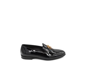 Roberto Cavalli - Florence Pantofola Ricamo Monogramma - - Shoes - Uomo - Nero - 42 EU