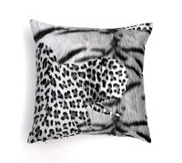 ROBERTO CAVALLI HOME - CUSCINO LETTO DIVANO 40X40 CM "TIGER LEOPARD BLACK"