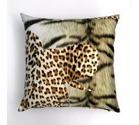 ROBERTO CAVALLI HOME - CUSCINO LETTO DIVANO 40X40 CM "TIGER LEOPARD GOLD"