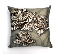 ROBERTO CAVALLI HOME - CUSCINO LETTO DIVANO 40X40 CM "ZEBRA ROSE SAND"