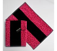 ROBERTO CAVALLI HOME SET SPUGNE 2 PEZZI "LEO FUXIA" PURO COTONE