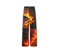 Roberto Cavalli, ,Jeans ,Donna ,Multicolore ,S Jeans Stretch Denim con Stampa Lava