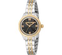 Roberto Cavalli Lady - Orologio Da Polso Da Donna Al Quarzo Moda Bracciale E Cassa In Acciaio Inox Di Colore Grigio Quadrante Analogico Nero - RC5L124M0095