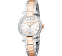 Roberto Cavalli Lady - Orologio Da Polso Da Donna Al Quarzo Moda Bracciale E Cassa In Acciaio Inox Di Colore Oro Quadrante Analogico Grigio - RC5L121M0095